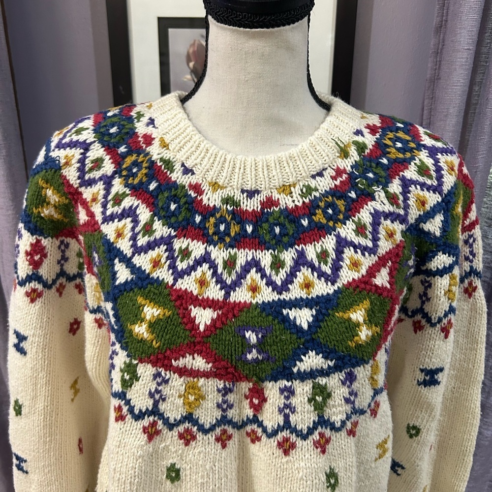 Vintage Northern Isles Fair Isle Sweater - Picture 3 of 6